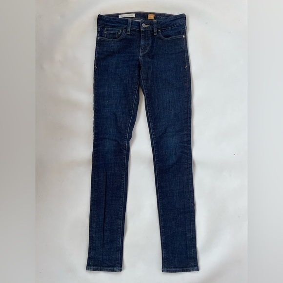 Anthropologie Pilcro & the Letterpress Stet Mid-rise Jeans Dark Rinse Size 25 - Picture 3 of 12